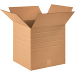 Shipping Supply Kraft Multi-Depth Corrugated Boxes - 16 in x 16 in x 16 in - SHP-1608