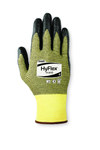 image of Ansell Hyflex 11-510 Black/Yellow 9 Kevlar/Nylon Work Gloves - Nitrile Foam Palm Only Coating - 205746
