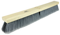 image of Weiler 421 Push Broom Head - 24 in - Polystyrene - Grey, Black - 44581
