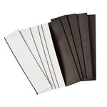 image of Brady B-859 Black Sign Mounting Strips - 5.3 in Length x 1.85 in Width - 58301