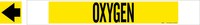image of Brady 5736-HPHV Strap-On Pipe Marker - Gas - Polyester - Black on Yellow - B-681, B-883 - 59735
