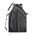 image of PIP Temp-Gard 202-2000 Black Silicone Heat-Resistant Apron - 24 in Width - 48 in Length - 616314-86465