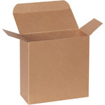 image of Kraft Reverse Tuck Folding Cartons - 2.5 in x 5.625 in x 5.625 in - 3262