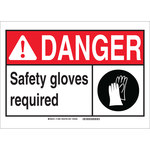 image of Brady B-302 Polyester Rectangle PPE Sign - 14 in Width x 10 in Height - Laminated - 119893