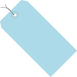 image of Shipping Supply Light Blue 13 Point Cardstock Colored Tags - 13446