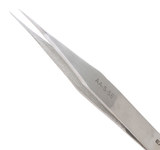 image of Excelta One Star Utility Tweezers - Stainless Steel Straight Medium Point Tip - 5 in Length - AA-S-SE