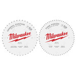 image of Milwaukee Circular Saw Blade Set 48-40-1036 - 10 in Diameter - Steel