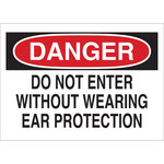 image of Brady B-120 Fiberglass Reinforced Polyester Rectangle White PPE Sign - 14 in Width x 10 in Height - 69105