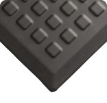 image of Wearwell Rejuvenator Anti-Fatigue Mat 502.58x2x5BK - 2 ft x 5 ft, Urethane - Raised Squares - Black - 00292