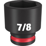 image of Milwaukee SHOCKWAVE Impact Duty 49-66-6112 6 Point 7/8 in Socket - Forged Steel - 3/8 in Drive - 1.34 in Length - 58069