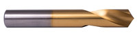 image of Precision Twist Drill Short 1/4 in SPSG-120 Spotting Drill 6000113 - Right Hand Cut - TiN Finish - 2 1/2 in Overall Length - 3/4 in Flute - High-Speed Steel