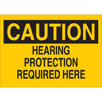 image of Brady B-120 Fiberglass Reinforced Polyester Rectangle Yellow PPE Sign - 10 in Width x 7 in Height - 75919
