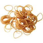 image of Brown Rubber Bands - 1/16 in x 1 1/4 in - 11531