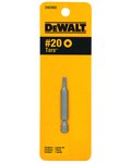 image of Dewalt T20 Torx Power Bit DW2660 - 1/4 in Shank - S2 Steel - 2 in Length - 08160