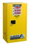 image of Justrite Sure-Grip EX Hazardous Material Storage Cabinet 891520, 15 gal, Steel, Yellow - 11265