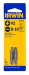 image of Irwin #2 PH/8-10 SL Double End Bit 3535092C - S2 Steel - 1-1/2 in Length - 01371