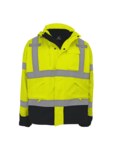 image of Global Glove High-Visibility Winter Parka Jacket GLO-P3-MD - Size Medium - High-Visibility Yellow/Green - 29243