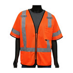 image of West Chester Viz-Up High-Visibility Vest 47303/L - Size Large - Orange - 50597