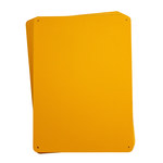 image of Brady B-555 Aluminum Rectangle Yellow Sign Blank - 14.25 in Width x 10.25 in Height - 13636