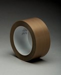 image of 3M 5451 Brown Slick Surface Tape - 1 1/2 in Width x 36 yd Length - 5.6 mil Thick - 16153