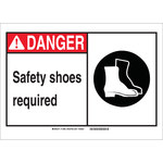 image of Brady B-302 Polyester Rectangle PPE Sign - 14 in Width x 10 in Height - Laminated - 119902