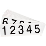 image of Brady 9714-# KIT Numbers Label Kit - Black on White - 1 13/16 in x 2 1/4 in - 97711