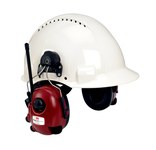 image of 3M Peltor Alert M2RX7P3E2-01 Red & White Radio Headset - 25 dB NRR - 318640-06326