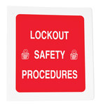 image of Brady Lockout/Tagout Training Binder - Training Title = Lockout Safety Procedure - 754476-45631