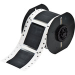 image of Brady PermaSleeve B33D-1500-2-344BK Die-Cut Printer Sleeve - 2 in x 2.433 in - Polyolefin - Black - B-344 - 98254