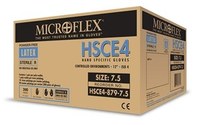 image of Microflex HSCE4-879 Off-White 9 Disposable Cleanroom Gloves - ISO Class 4 Rating - 12 in Length - Smooth Finish - 5.9 (Palm) mil, 7.9 (Finger) mil Thick - HSCE4-879-90