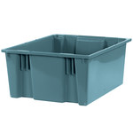 image of Grey Plastic Stack & Nest Containers - 9.875 in Height - 3048