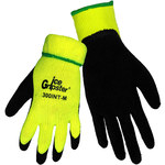image of Global Glove Ice Gripster 300INT Black/Yellow Large Cold Condition Gloves - Rubber Coating - Terry Insulation - 300INT/LG