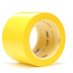 image of 3M 471 Yellow Marking Tape - 48 in Width x 36 yd Length - 5.2 mil Thick - 23330