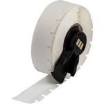image of Brady ToughBond M6C-475-422 Label Tape -.47 in x 50 ft - Polyester - White - B-422 - 59967
