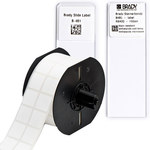 image of Brady B33-194-481 Die-Cut Printer Label Roll - 0.9 in x 0.75 in - Polyester - White - B-481 - 96895