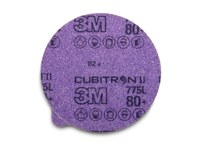 image of 3M Cubitron II Hookit 775L Hook & Loop Disc 86816 - Ceramic Aluminum Oxide - 6 in - 80
