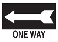 image of Brady B-555 Aluminum Rectangle Black Stop Signs, Traffic Control Signs & Banners Sign - 14 in Width x 10 in Height - 41032