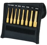 image of Starrett Brass Drive Pin Punch Set - 4 in (100mm) Length - SB565Z