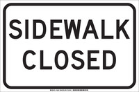 image of Brady B-555 Aluminum Rectangle White Pedestrian & Crosswalk Sign - 18 in Width x 12 in Height - 129444