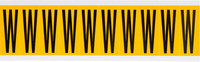 image of Brady 1534-W Letter Label - Black on Yellow - 7/8 in x 2 1/4 in - B-946 - 15372