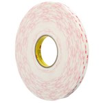 image of 3M 4945 White VHB Tape - 1 in Width x 36 yd Length - 45 mil Thick