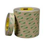 image of 3M 468MP Clear Transfer Tape - 60 in Width x 60 yd Length - 5.2 mil Thick - Polycoated Kraft Paper Liner - 63829
