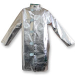 image of Chicago Protective Apparel Medium Aluminized Rayon Heat-Resistant Coat - 45 in Length - 602-AR MD