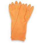 image of North NRC1815 Orange 8 Disposable Cleanroom Gloves - 15 in Length - Smooth Finish - 18 mil Thick - NRC1815/O/8