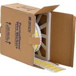 image of Brady PermaSleeve PS-500-150-YL Die-Cut Printer Sleeve - 1.5 in x 0.851 in - Polyolefin - Yellow - B-342 - 92412