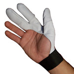 image of Impacto 202-30 RH Black/White Medium Leather/Nylon/Spandex/Visco-Elastic Polymer 3 Finger Glove - 20230110032