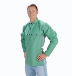 image of Tillman Green Cotton Welding Bib - 608134-61200