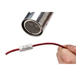 image of Brady ZH-2000-2-WT-S Die-Cut Printer Sleeve - 1.969 in x 2 in - Polyolefin - White - B-7641 - 82582