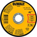 image of Dewalt Cutoff Wheel 26659 - Type 1 (Straight) - 4 1/2 in - Aluminum Oxide