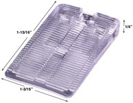 image of Precision Brand Wedgies Clear Vinyl Installation Shims - 1 3/16 in Width x 1 15/16 in Length x 1/4 in Thick - 48920